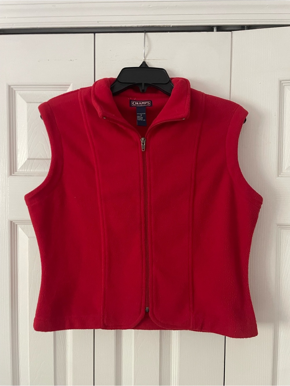 Champs Red Fleece Zip-Up Vest